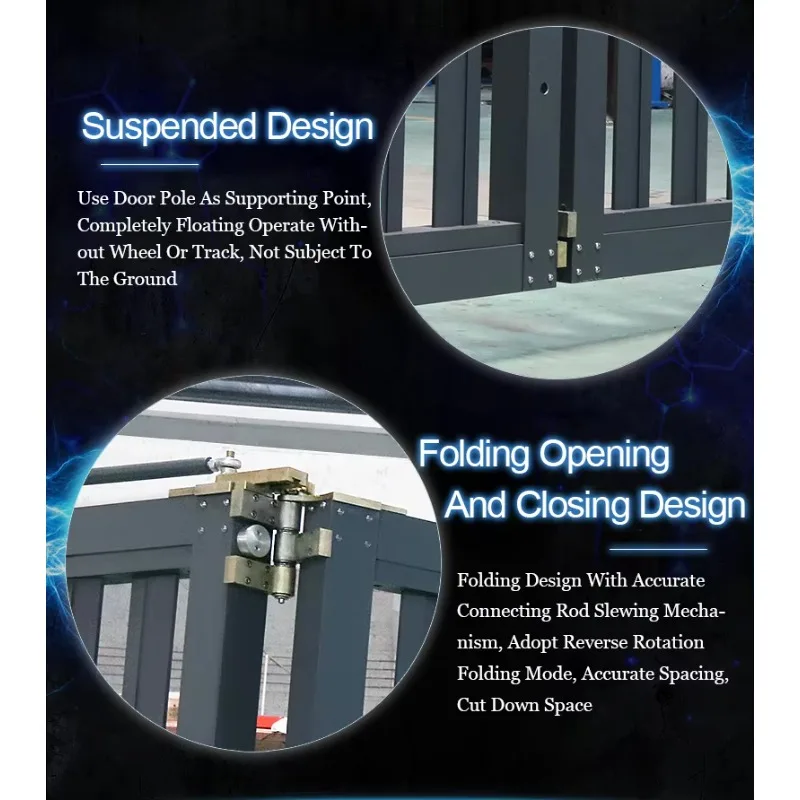 Commercial Automatic Double Opening Retractable Swing Gate For Hotel Factory Entrance Or Hanging Gate Use
Commercial Automatic Double Opening Retractable Swing Gate For Hotel Factory Entrance Or Hanging Gate Use