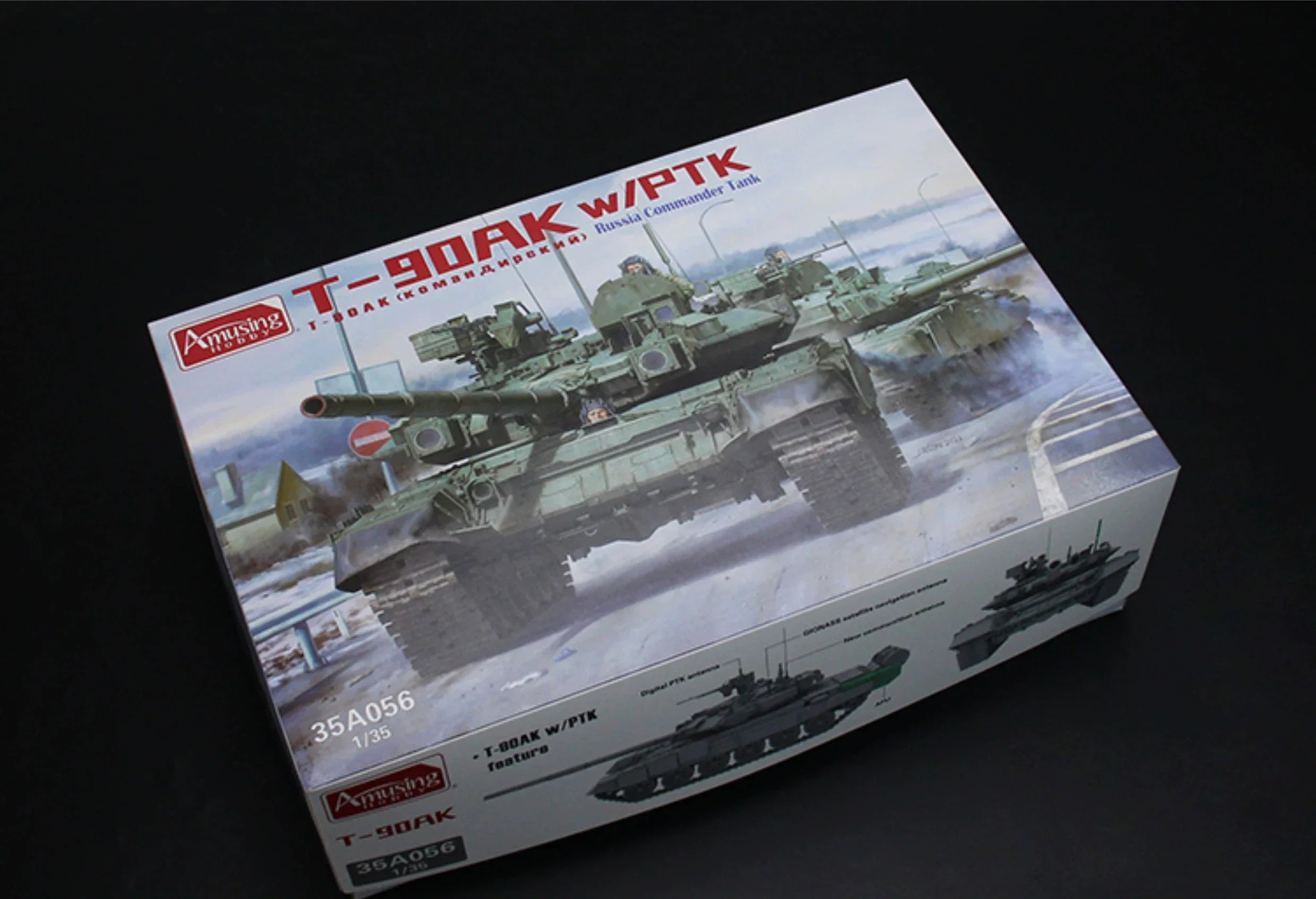 1/35 Amusing Hobby 35A056 Russian T-90AK command main battle tank -assembly Scale diy toys Model Kit
1/35 Amusing Hobby 35A056 Russian T-90AK command main battle tank -assembly Scale diy toys Model Kit