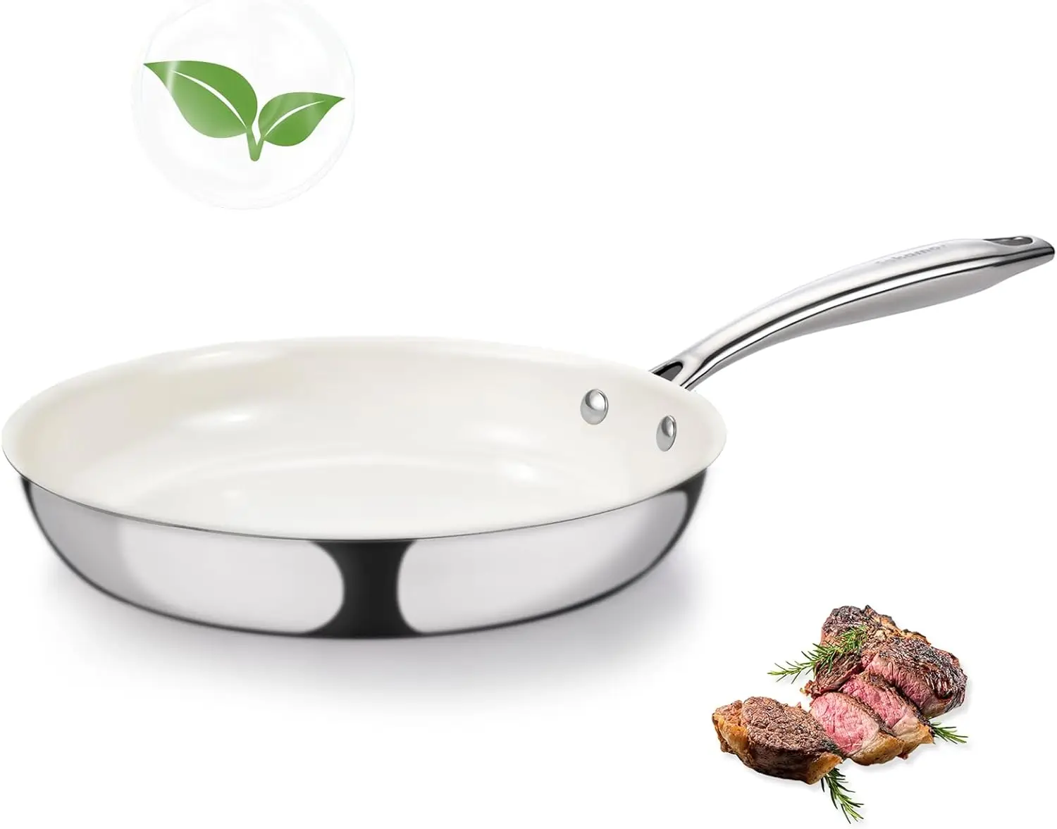 8-футовая трехслойная сковорода из нержавеющей стали, керамическая сковорода с антипригарным покрытием, ручка Stay-Cool, нетоксичная, без PFAS, можно мыть в посудомоечной машине и в духовке
8-футовая трехслойная сковорода из нержавеющей стали, керамическая сковорода с антипригарным покрытием, ручка Stay-Cool, нетоксичная, без PFAS, можно мыть в посудомоечной машине и в духовке
