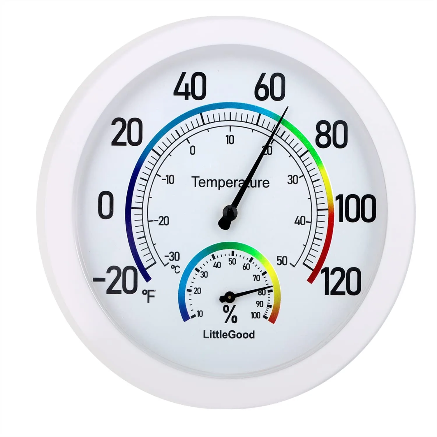 6 Inch Analog Thermometer and Humidity Gauge for Indoor Use - Wall or Desktop, No Batteries Needed
6 Inch Analog Thermometer and Humidity Gauge for Indoor Use - Wall or Desktop, No Batteries Needed