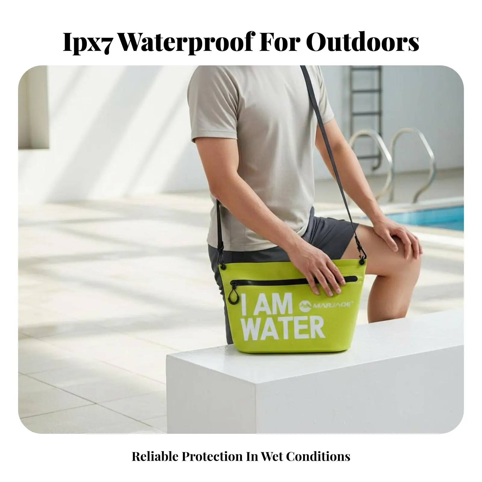 Zippered Travel Pouch Lightweight Water Resistant Shoulder Bag Waterproof Crossbody Bag Multiple Carrying Choices for Swimming
Zippered Travel Pouch Lightweight Water Resistant Shoulder Bag Waterproof Crossbody Bag Multiple Carrying Choices for Swimming