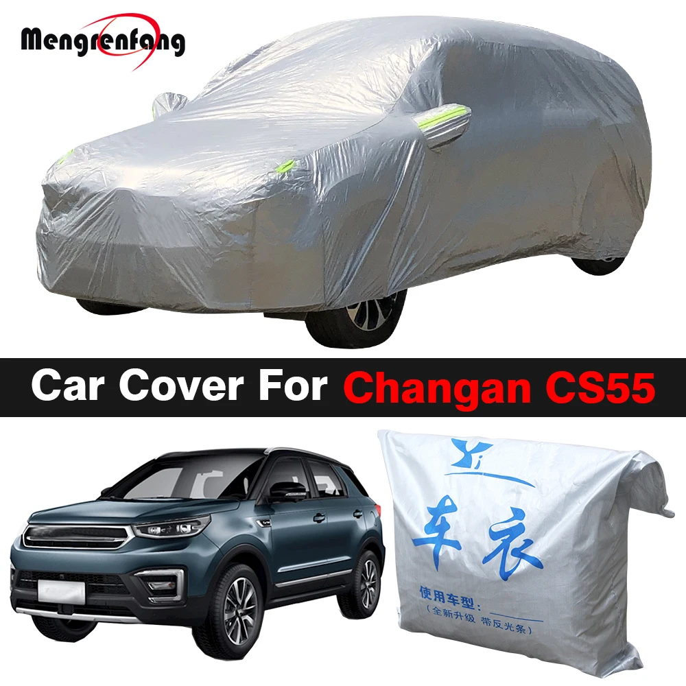 Наружный автомобильный чехол для Changan CS55 SUV, летняя Защита от УФ-лучей, солнца, дождя, снега, защитный чехол, подходит для любой погоды
Наружный автомобильный чехол для Changan CS55 SUV, летняя Защита от УФ-лучей, солнца, дождя, снега, защитный чехол, подходит для любой погоды