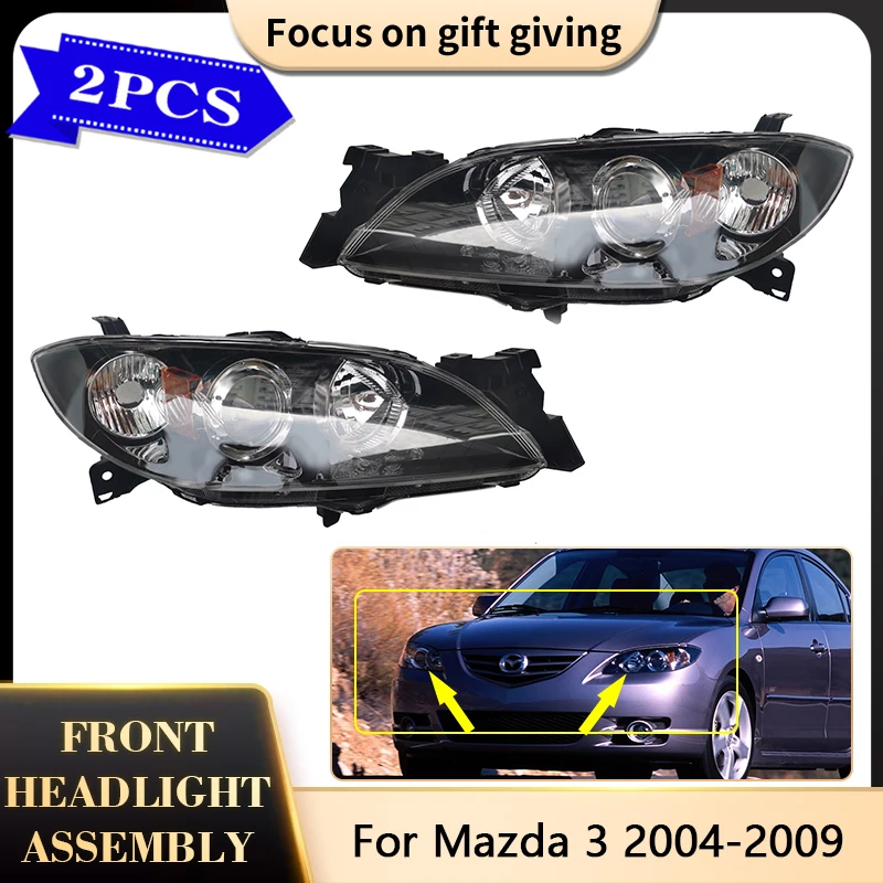 For Mazda 3 Sedan 2004 2005 2006 2007 2008 2009 Front Headlight Halogen Headlamp Lamp Tuning Driver Light Clear Len Car Assembly
For Mazda 3 Sedan 2004 2005 2006 2007 2008 2009 Front Headlight Halogen Headlamp Lamp Tuning Driver Light Clear Len Car Assembly