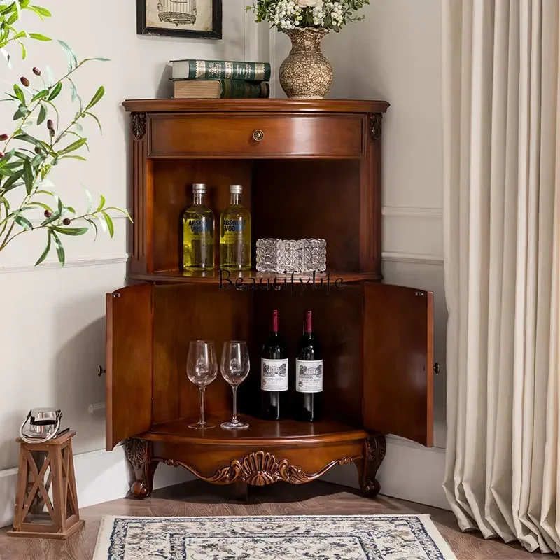 yj7 American solid wood drawer corner cabinet living room rack corner cabinet bedroom
yj7 American solid wood drawer corner cabinet living room rack corner cabinet bedroom