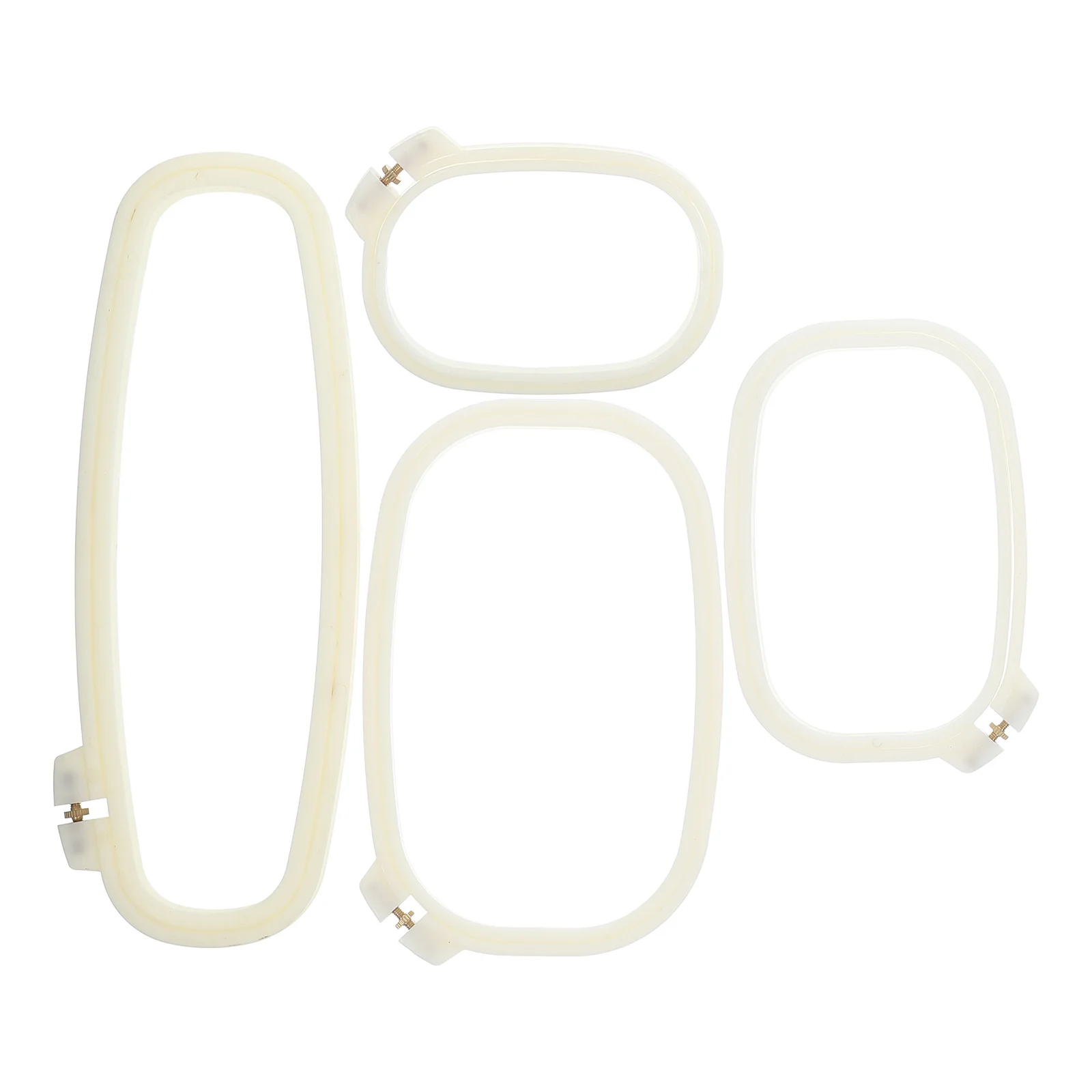 4 Pcs Beige Embroidery Needlework Frame Accessories Supplies Frames Sewing Hoop Abs Plastic
4 Pcs Beige Embroidery Needlework Frame Accessories Supplies Frames Sewing Hoop Abs Plastic