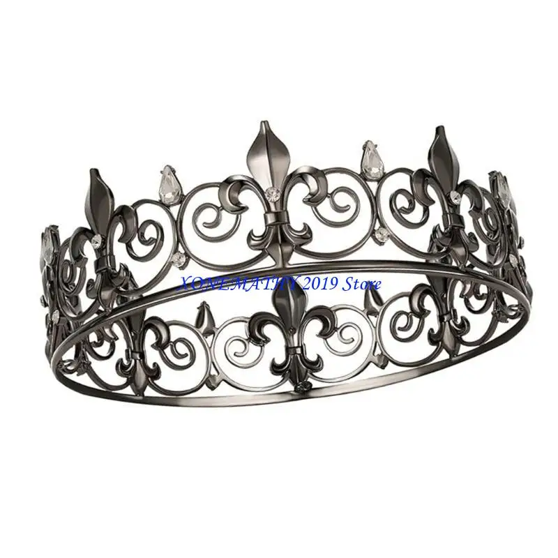 F42F элегантная повязка на голову для вечеринки, обруч для волос с коронами на день рождения, свадьбу, головной убор короля для
F42F элегантная повязка на голову для вечеринки, обруч для волос с коронами на день рождения, свадьбу, головной убор короля для