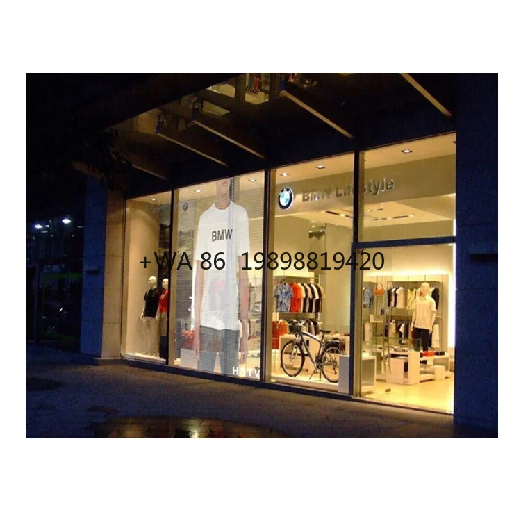 P3.91 Flexible Adhesive Transparent LED Screen for Glass Window Display
P3.91 Flexible Adhesive Transparent LED Screen for Glass Window Display