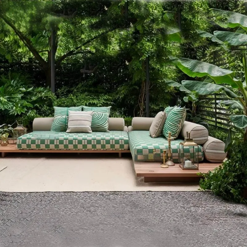 Sofa combination coffee table outdoor villa hotel B & B waterproof and sunscreen high-end solid wood furniture
Sofa combination coffee table outdoor villa hotel B & B waterproof and sunscreen high-end solid wood furniture