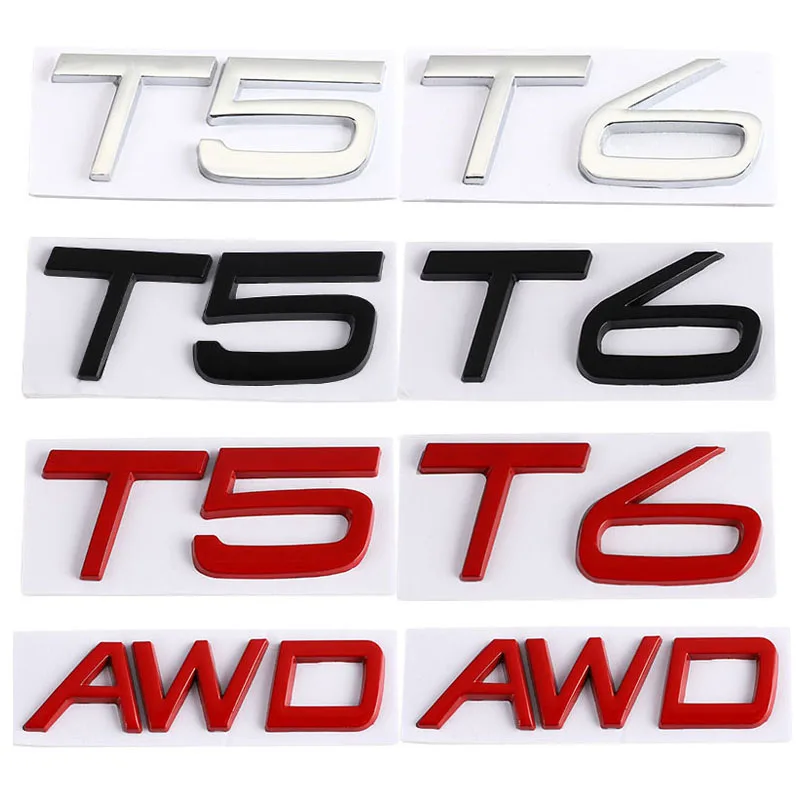 3D AWD T5 T6 Logo Car Sticker Emblem Trunk Badge Decals for Volvo V40 V60 V90 XC60 XC90 XC40 S60 S90 S80 C30 Auto Styling
3D AWD T5 T6 Logo Car Sticker Emblem Trunk Badge Decals for Volvo V40 V60 V90 XC60 XC90 XC40 S60 S90 S80 C30 Auto Styling