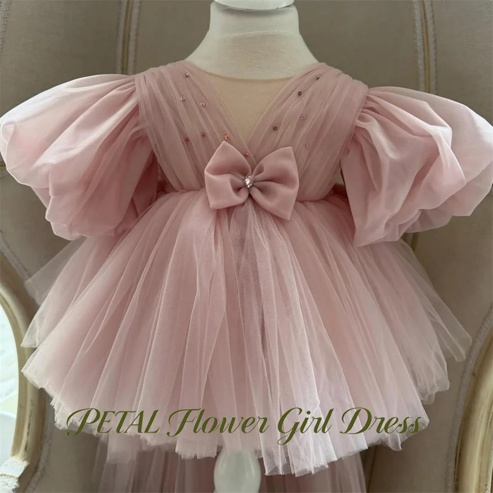 Petal Dusty Blush Pink Princess Girls Dress Round Neck Ball Gown Party Tutu Dresses With Tutu Fluffy Prom Gown Customized
Petal Dusty Blush Pink Princess Girls Dress Round Neck Ball Gown Party Tutu Dresses With Tutu Fluffy Prom Gown Customized