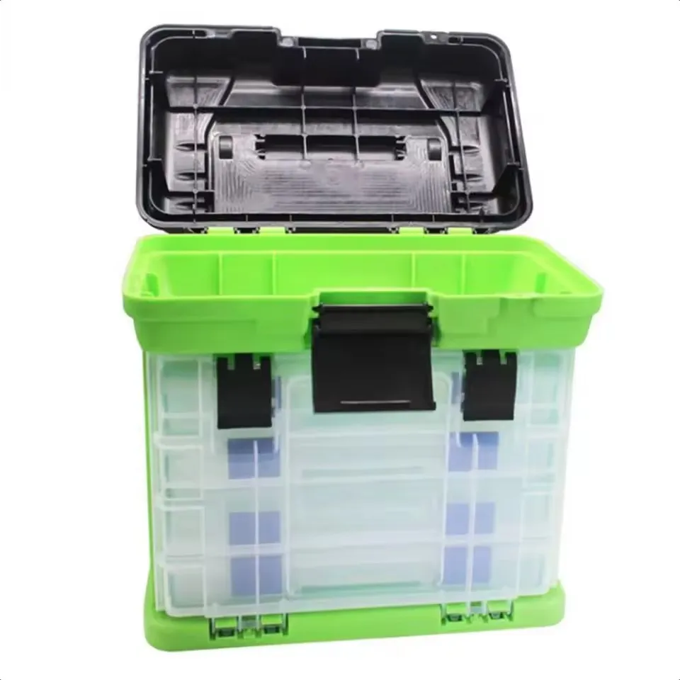 Big Fishing Tackle Box Plastic Handle Fishing Box Carp Case Adjustable Plastic Tools Bait Storage Accessories
Big Fishing Tackle Box Plastic Handle Fishing Box Carp Case Adjustable Plastic Tools Bait Storage Accessories