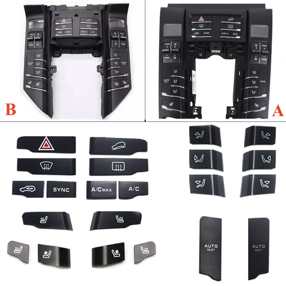 For Porsche Panamera 970 Cayenne 92A Macan 95B Interior Central Control Air Conditioner Panel Temperature Regulating Button Caps
For Porsche Panamera 970 Cayenne 92A Macan 95B Interior Central Control Air Conditioner Panel Temperature Regulating Button Caps