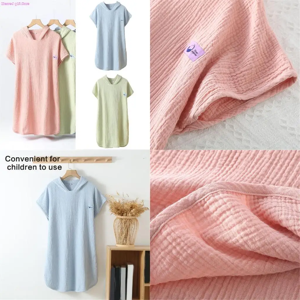 D0JC Soft Comfortable Hooded Cloak Sleeveless Washcloth Bathrobe Wearable Bath Towel
D0JC Soft Comfortable Hooded Cloak Sleeveless Washcloth Bathrobe Wearable Bath Towel