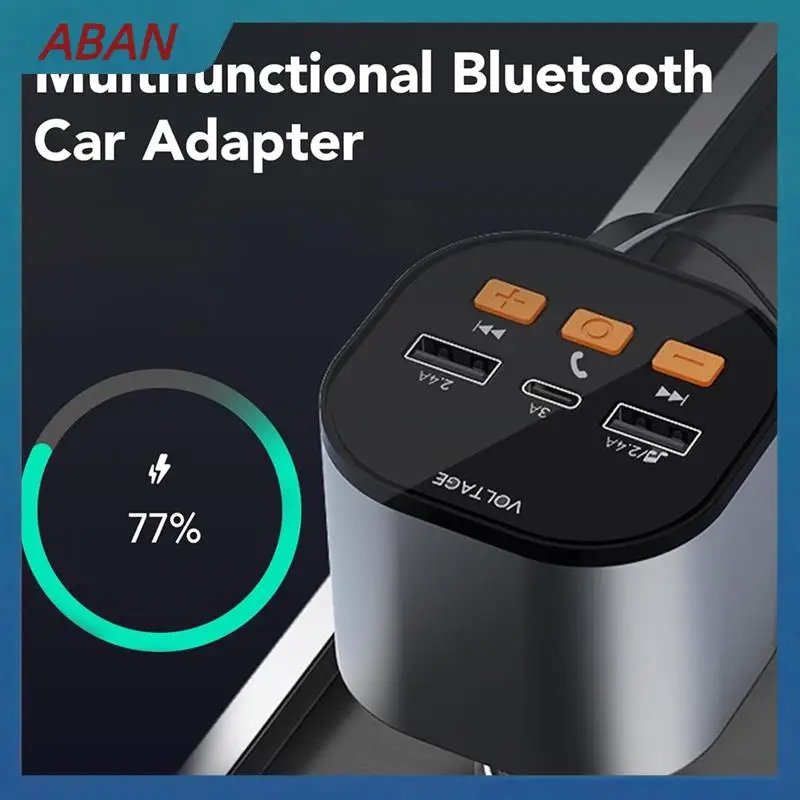ABAN Retractable Car Charger, Bluetooth FM Transmitter Adapter, Handsfree Call Car Charger, 5-In-1 Fast Car Phone Charger
ABAN Retractable Car Charger, Bluetooth FM Transmitter Adapter, Handsfree Call Car Charger, 5-In-1 Fast Car Phone Charger