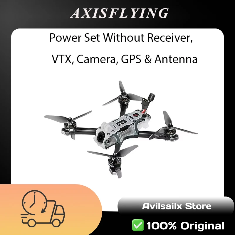 AXISFLYING Bando5SE 5 Inch FPV Racing Drone, Professional W/ Blast-Resistant O4 Image Transmission Kit
AXISFLYING Bando5SE 5 Inch FPV Racing Drone, Professional W/ Blast-Resistant O4 Image Transmission Kit