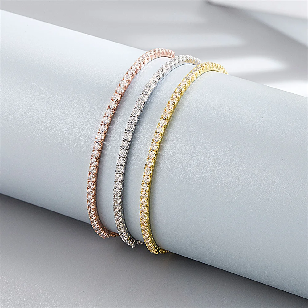 Korean Personalized Light Luxury Bracelet, S925 Sterling Silver, Full-Diamond Single-Row Tennis Chain Sparkly Women's Accessory
Korean Personalized Light Luxury Bracelet, S925 Sterling Silver, Full-Diamond Single-Row Tennis Chain Sparkly Women's Accessory