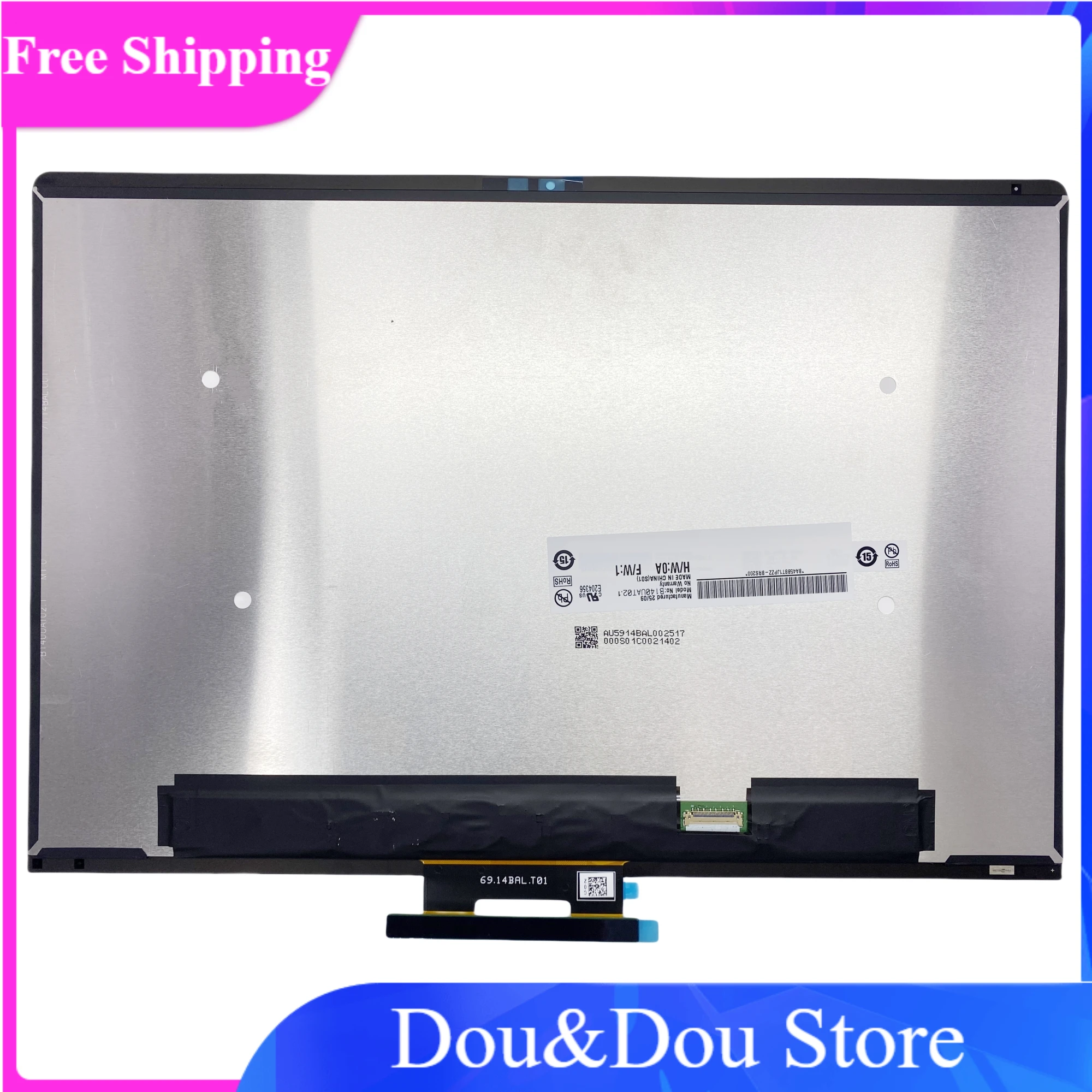 B140UAT02.1 14.0 inch Touch Screen For DELL DPN 01VP05 Digitizer Panel Assembly Glass 1920x1200 Display
B140UAT02.1 14.0 inch Touch Screen For DELL DPN 01VP05 Digitizer Panel Assembly Glass 1920x1200 Display