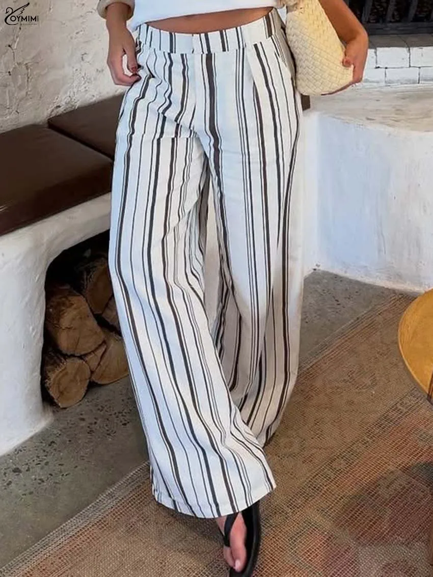 Oymimi Elegant White Print Women's Pants Fashion Wid Waisted Straight Trousers Casual New Zipper Full Length Pants Streetwear
Oymimi Elegant White Print Women's Pants Fashion Wid Waisted Straight Trousers Casual New Zipper Full Length Pants Streetwear