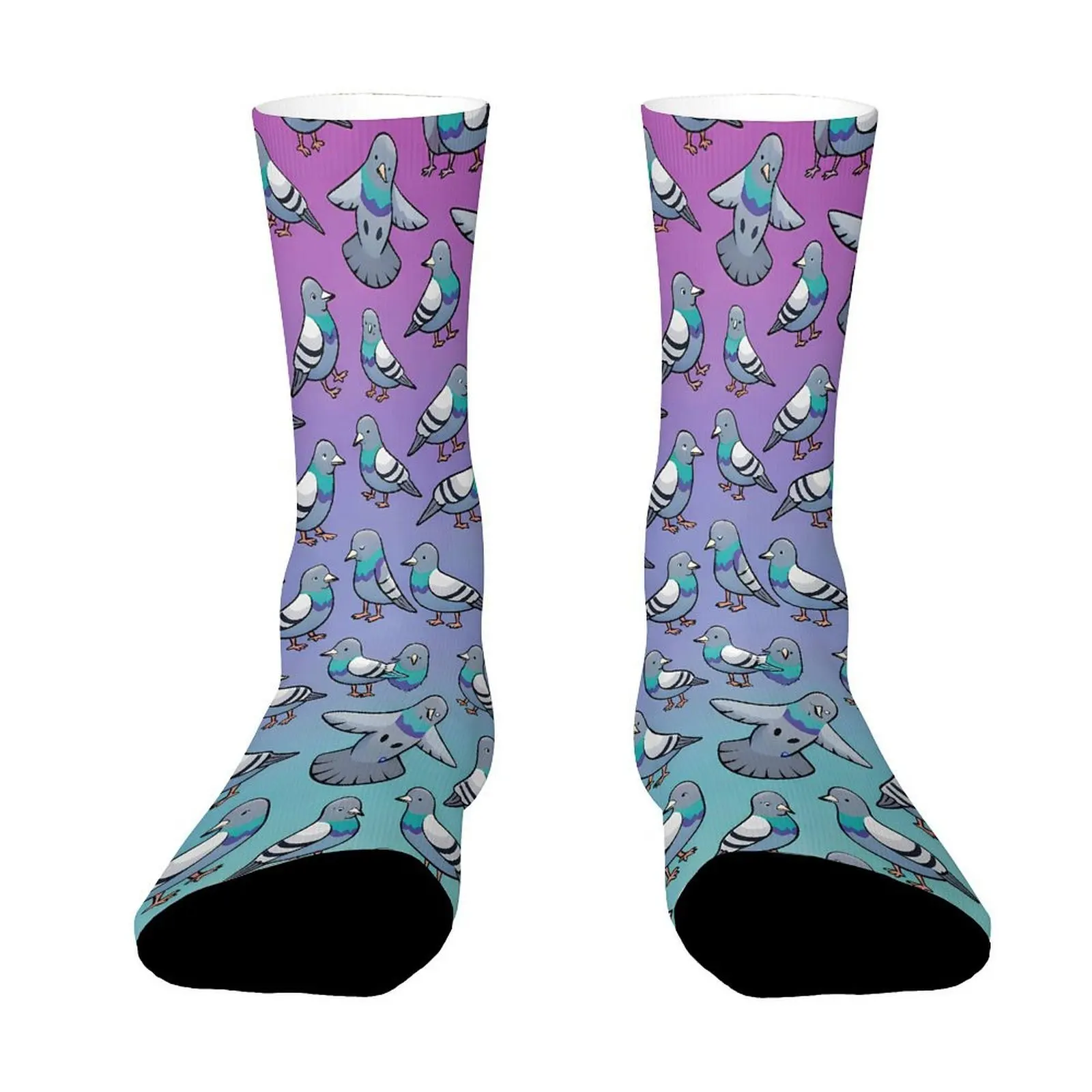 A Pair of Unisex Outdoor Socks Featuring a Pigeon Design, These Mid-Calf Socks Have a Valentine'S Day Theme Print
A Pair of Unisex Outdoor Socks Featuring a Pigeon Design, These Mid-Calf Socks Have a Valentine'S Day Theme Print