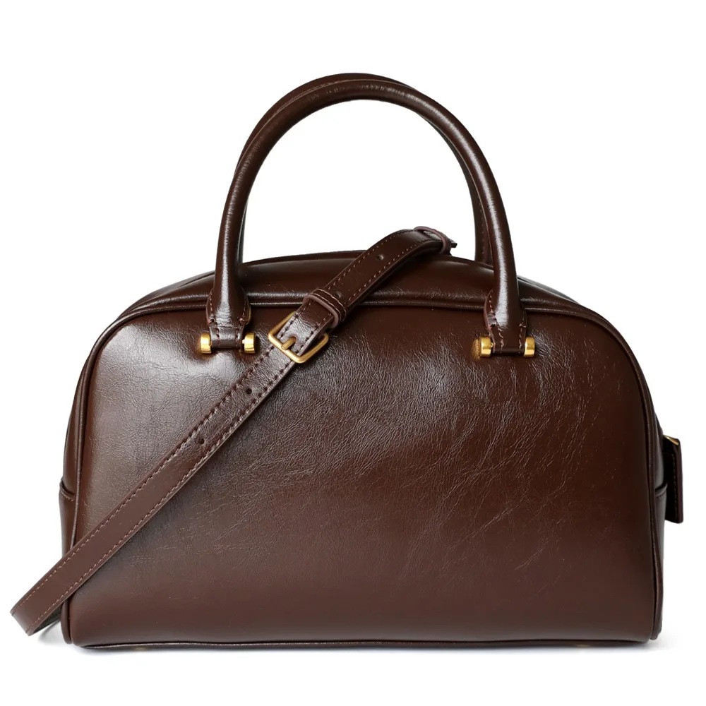 New Boston Pillow Bag Cowhide Retro Bowling Bag Large Capacity Crossbody Handbag Casual Versatile
New Boston Pillow Bag Cowhide Retro Bowling Bag Large Capacity Crossbody Handbag Casual Versatile