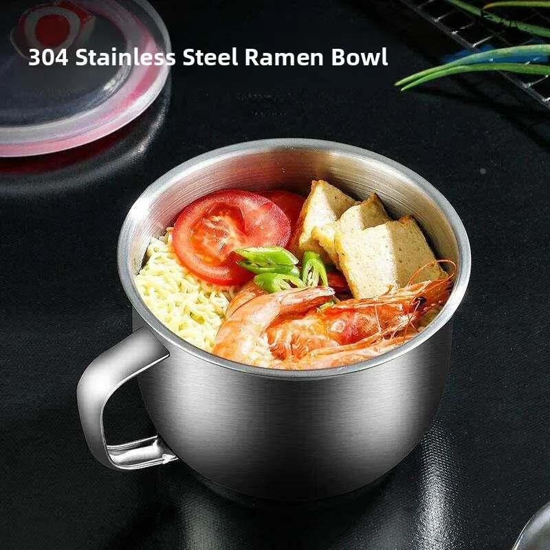 Food Grade Thickened Stainless Steel Noodle Bowl with Lid Dormitory Use Student Instant Noodles Cartoon Bowl Korean Style Pur...
Food Grade Thickened Stainless Steel Noodle Bowl with Lid Dormitory Use Student Instant Noodles Cartoon Bowl Korean Style Pur...