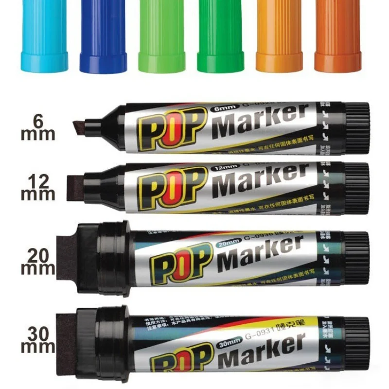 12 Colors POP Poster Markers Set 6/12/20/30mm Wide Tip Art Graffiti Advertising Drawing Marker Pen
12 Colors POP Poster Markers Set 6/12/20/30mm Wide Tip Art Graffiti Advertising Drawing Marker Pen