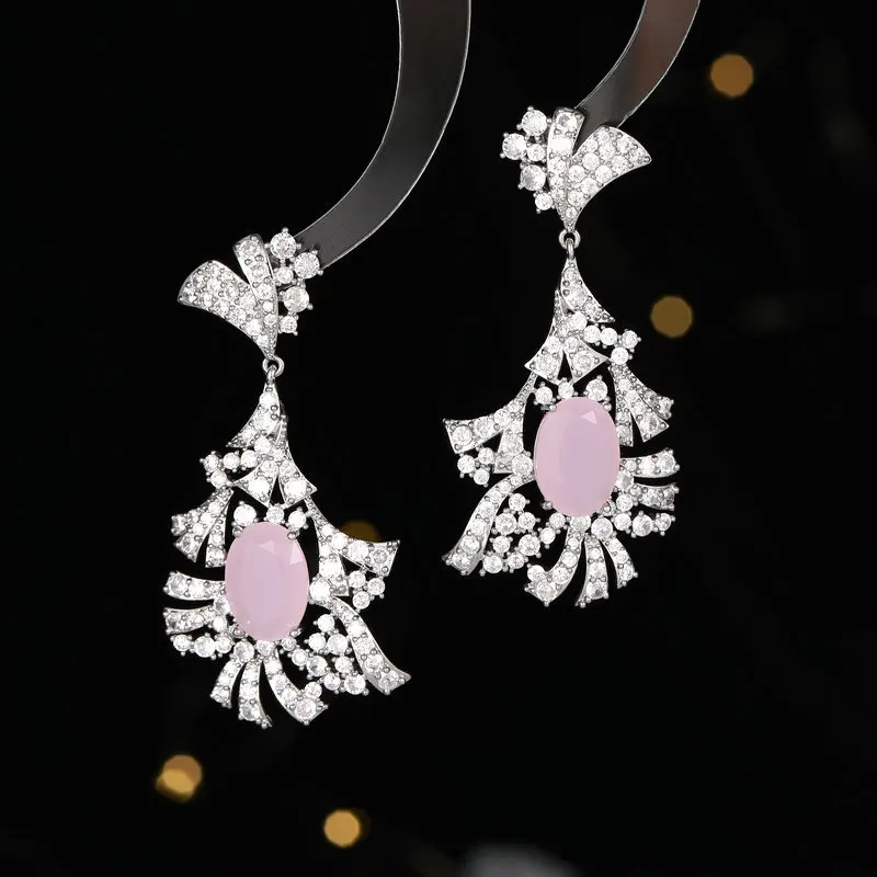 Bilincolor Light and Luxurious Zircon Inlaid Charming Earrings for Wedding or Party
Bilincolor Light and Luxurious Zircon Inlaid Charming Earrings for Wedding or Party