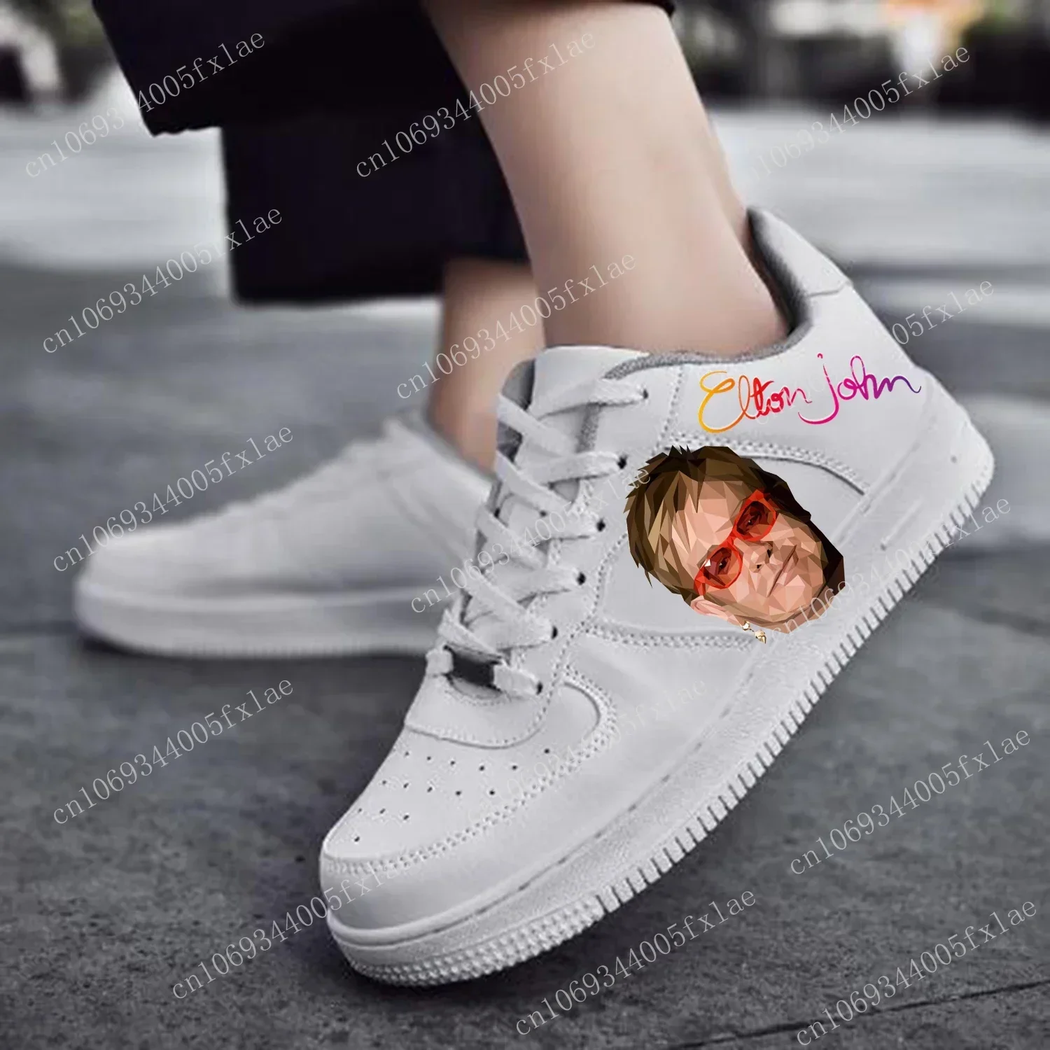 Elton John AF Basketball Mens Womens Sports Running High Quality Flats Force Sneakers Lace Up Mesh Customized Made Shoe White
Elton John AF Basketball Mens Womens Sports Running High Quality Flats Force Sneakers Lace Up Mesh Customized Made Shoe White