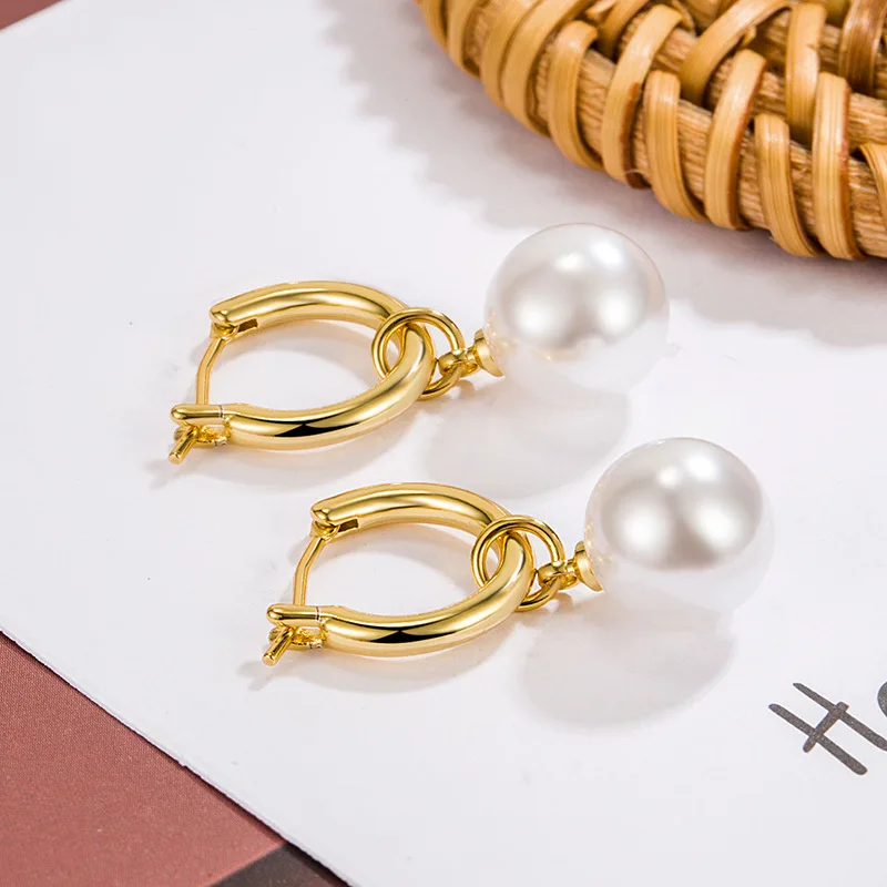 Freshwater Pearl Big Hoop Earrings For Women C Gold Color Round Earrings Trend Wedding Jewelry Silver Jewelry
Freshwater Pearl Big Hoop Earrings For Women C Gold Color Round Earrings Trend Wedding Jewelry Silver Jewelry