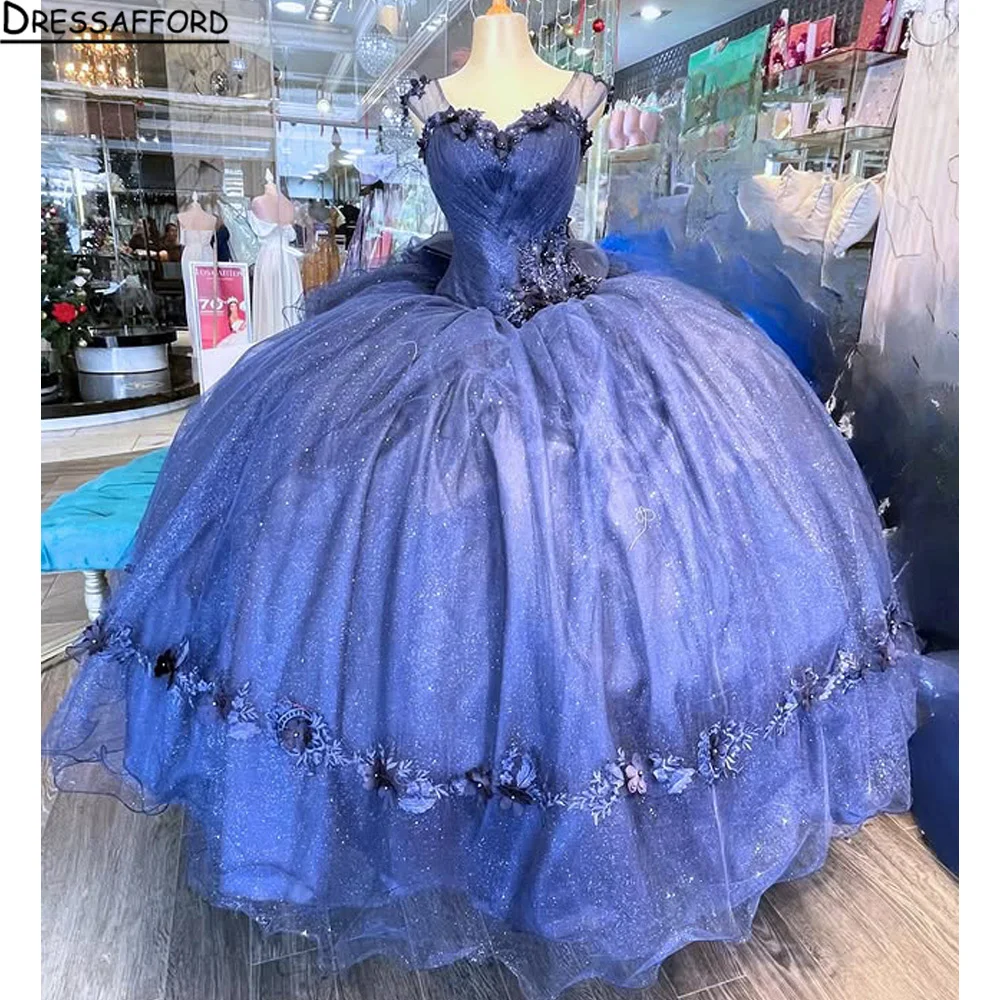 Royal Blue Ball Gown Quinceanera Dresses Vestidos De 15 Anos XV Glittering 3D Flower Lace Princess Party Customized
Royal Blue Ball Gown Quinceanera Dresses Vestidos De 15 Anos XV Glittering 3D Flower Lace Princess Party Customized