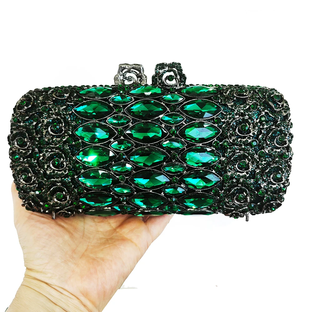 New Green Stone Evening Bag Women Luxury Diamond Clutch Purse Rhinestone Cocktail Bag Bridal Handbag Prom Pouch Crystal Purses
New Green Stone Evening Bag Women Luxury Diamond Clutch Purse Rhinestone Cocktail Bag Bridal Handbag Prom Pouch Crystal Purses
