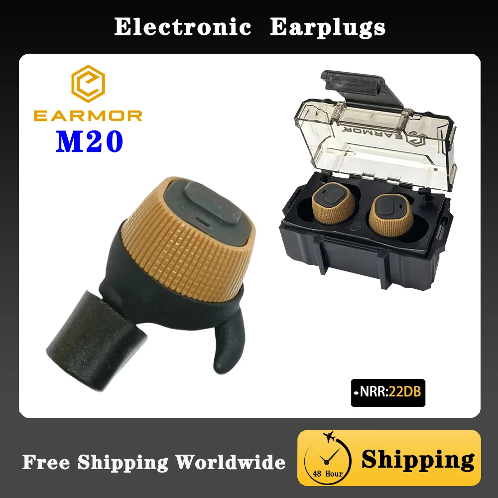 Electronic Earplugs EARMOR® M20 Anti Noise Earbuds for Shooting,Law Enforcement、Manufacturing、Construction Hearing Protection
Electronic Earplugs EARMOR® M20 Anti Noise Earbuds for Shooting,Law Enforcement、Manufacturing、Construction Hearing Protection