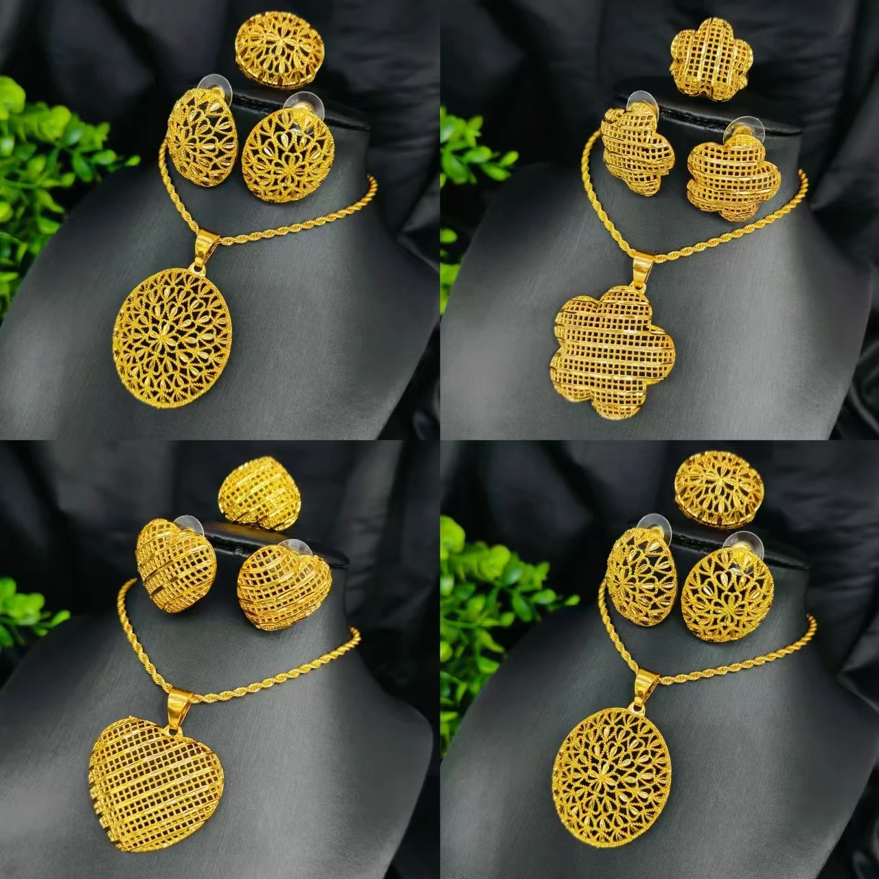 Dubai 24K Gold Plated Twist Necklace Earrings Set Pakistani Jewelry Set For Women Two Piece Jewelry Wholesale Party Gifts
Dubai 24K Gold Plated Twist Necklace Earrings Set Pakistani Jewelry Set For Women Two Piece Jewelry Wholesale Party Gifts
