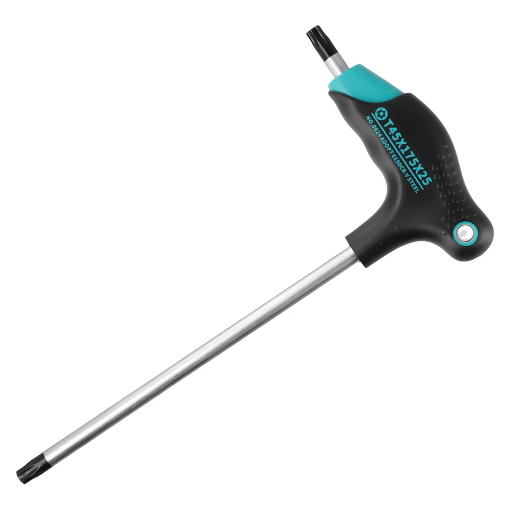 For Torx T-Handle Wrench Tool Featuring Magnetic Dual Heads and Hanging Storage Hole for T6 to T45 For Torx Bit Applications
For Torx T-Handle Wrench Tool Featuring Magnetic Dual Heads and Hanging Storage Hole for T6 to T45 For Torx Bit Applications