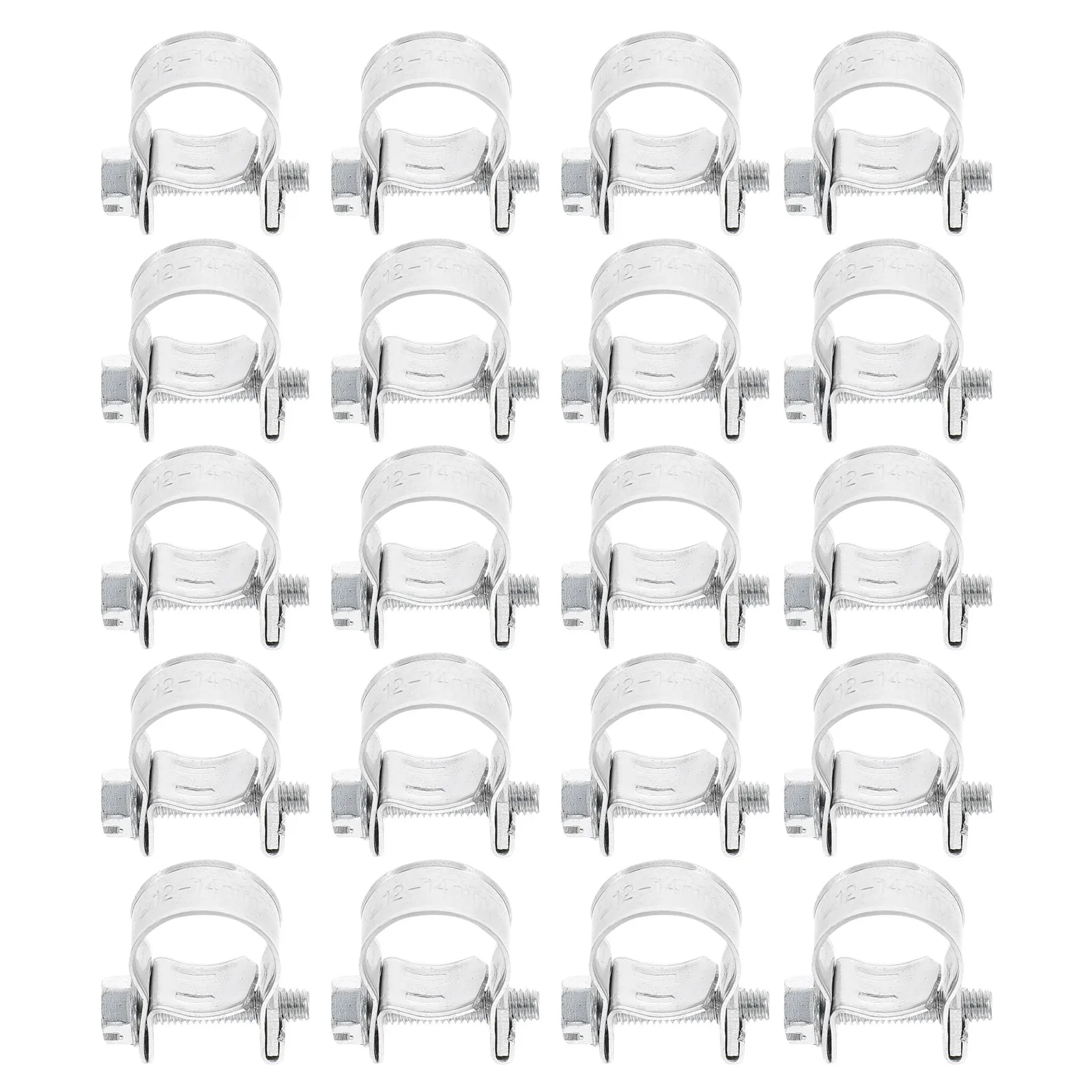 20Pcs Water Pipe Hose Clamps Zinc Plated Iron Adjustable Fuel Injection Tube Clips Heavy Duty Corrosion Resistant
20Pcs Water Pipe Hose Clamps Zinc Plated Iron Adjustable Fuel Injection Tube Clips Heavy Duty Corrosion Resistant