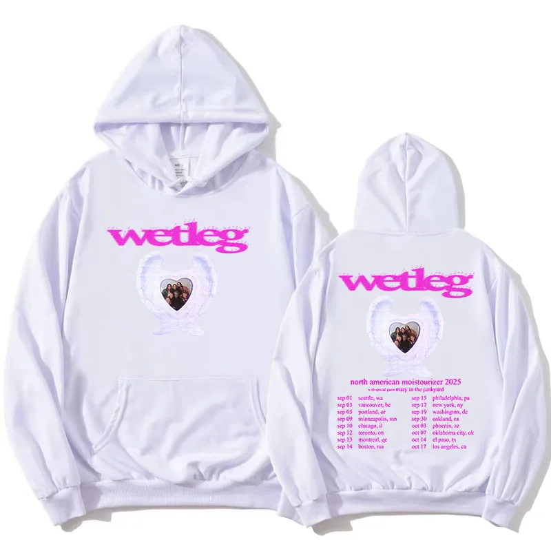 Wet Leg North American Moisturizer 2025 Tour Hoodies Autumn Long Sleeve Hooded Sweatshirt Women Clothing Graphic Print Pullovers
Wet Leg North American Moisturizer 2025 Tour Hoodies Autumn Long Sleeve Hooded Sweatshirt Women Clothing Graphic Print Pullovers