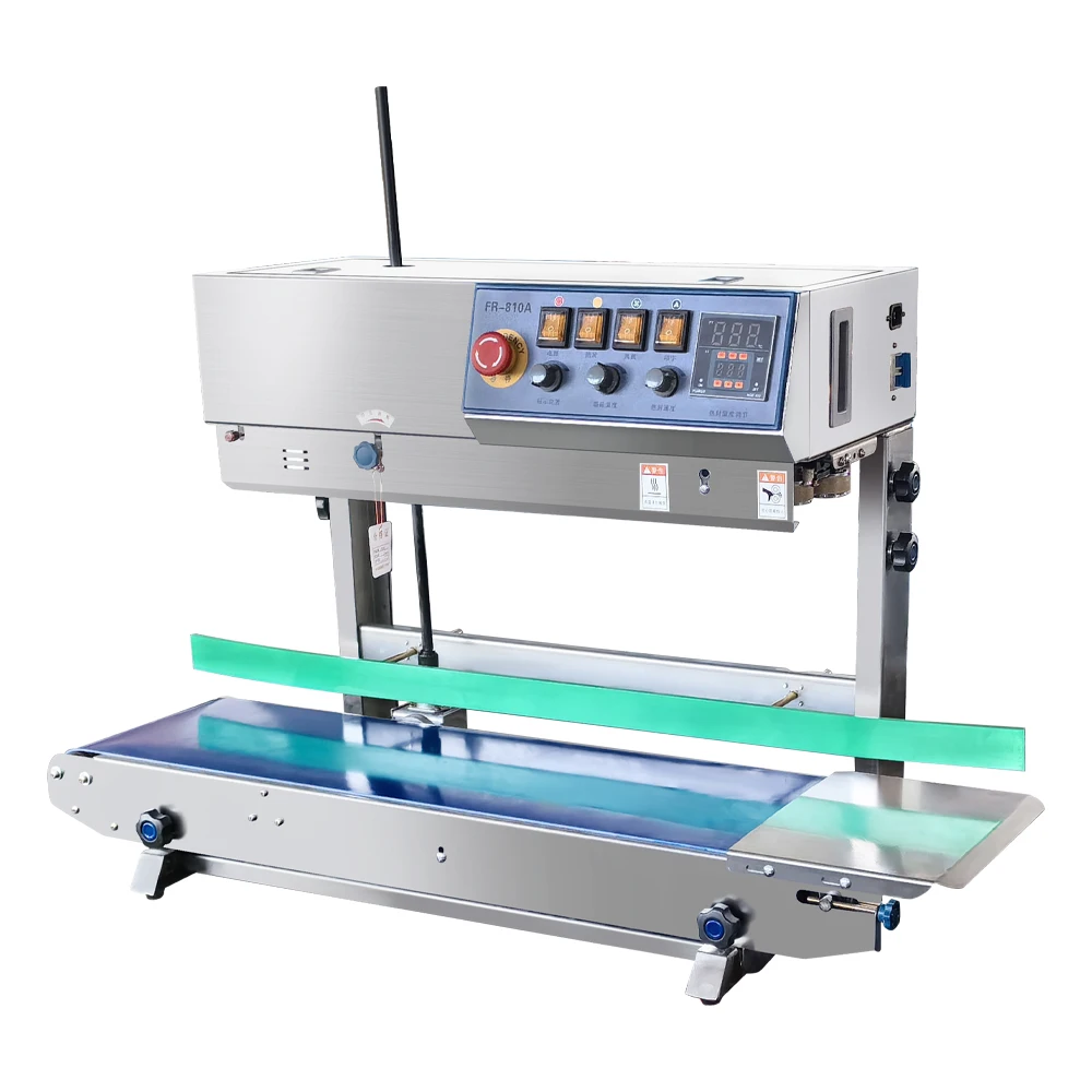 Factory Price 810A Continuous Plastic Bag Sealing Machine with Ink Wheel Date Printing Automatic Bag Sealer
Factory Price 810A Continuous Plastic Bag Sealing Machine with Ink Wheel Date Printing Automatic Bag Sealer