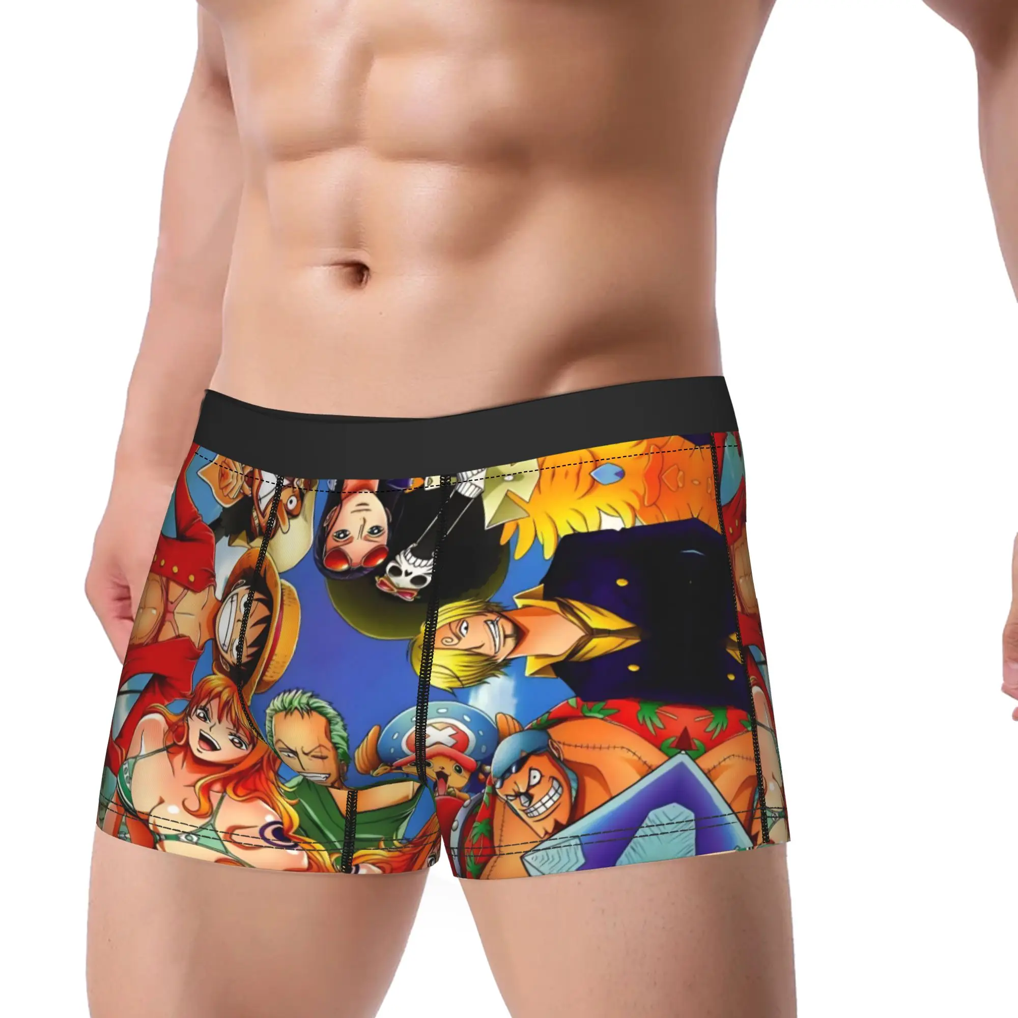 One Piece Men Underwear Luffy Manga Boxer Briefs Shorts Panties Novelty Breathable Underpants for Homme M-XXL
One Piece Men Underwear Luffy Manga Boxer Briefs Shorts Panties Novelty Breathable Underpants for Homme M-XXL