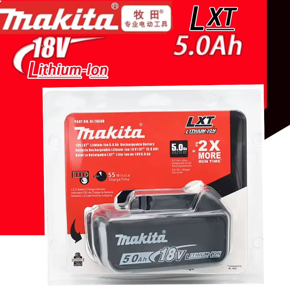 Makita Original 18V Makita 5000mAh Lithium ion Rechargeable Battery 18v drill Replacement Batteries BL1850 BL1860 BL1830 BL1860B
Makita Original 18V Makita 5000mAh Lithium ion Rechargeable Battery 18v drill Replacement Batteries BL1850 BL1860 BL1830 BL1860B