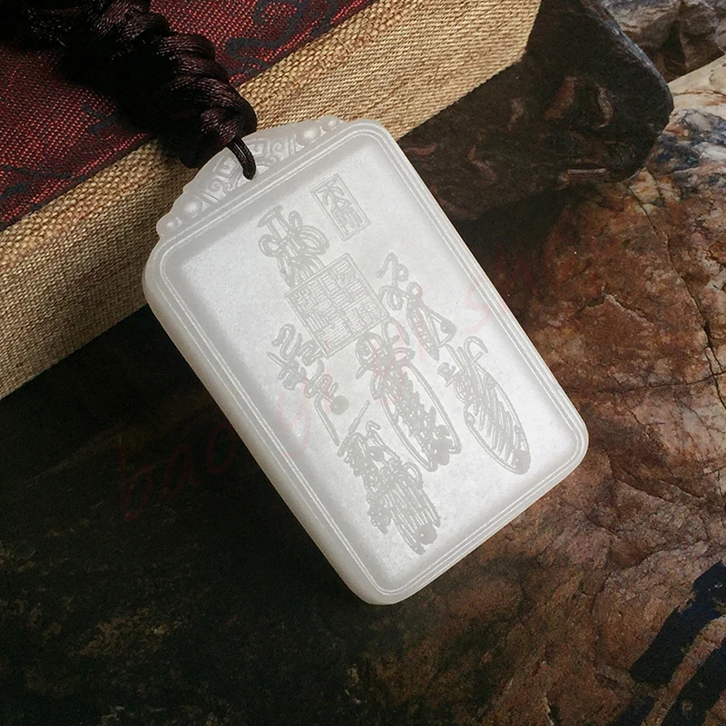 White Jade Celestial Master Five Thunder Pendant Purple Wisteria Taboo, Male and Female Pendant Pendant, Mascot, Feng Shui Penda
White Jade Celestial Master Five Thunder Pendant Purple Wisteria Taboo, Male and Female Pendant Pendant, Mascot, Feng Shui Penda
