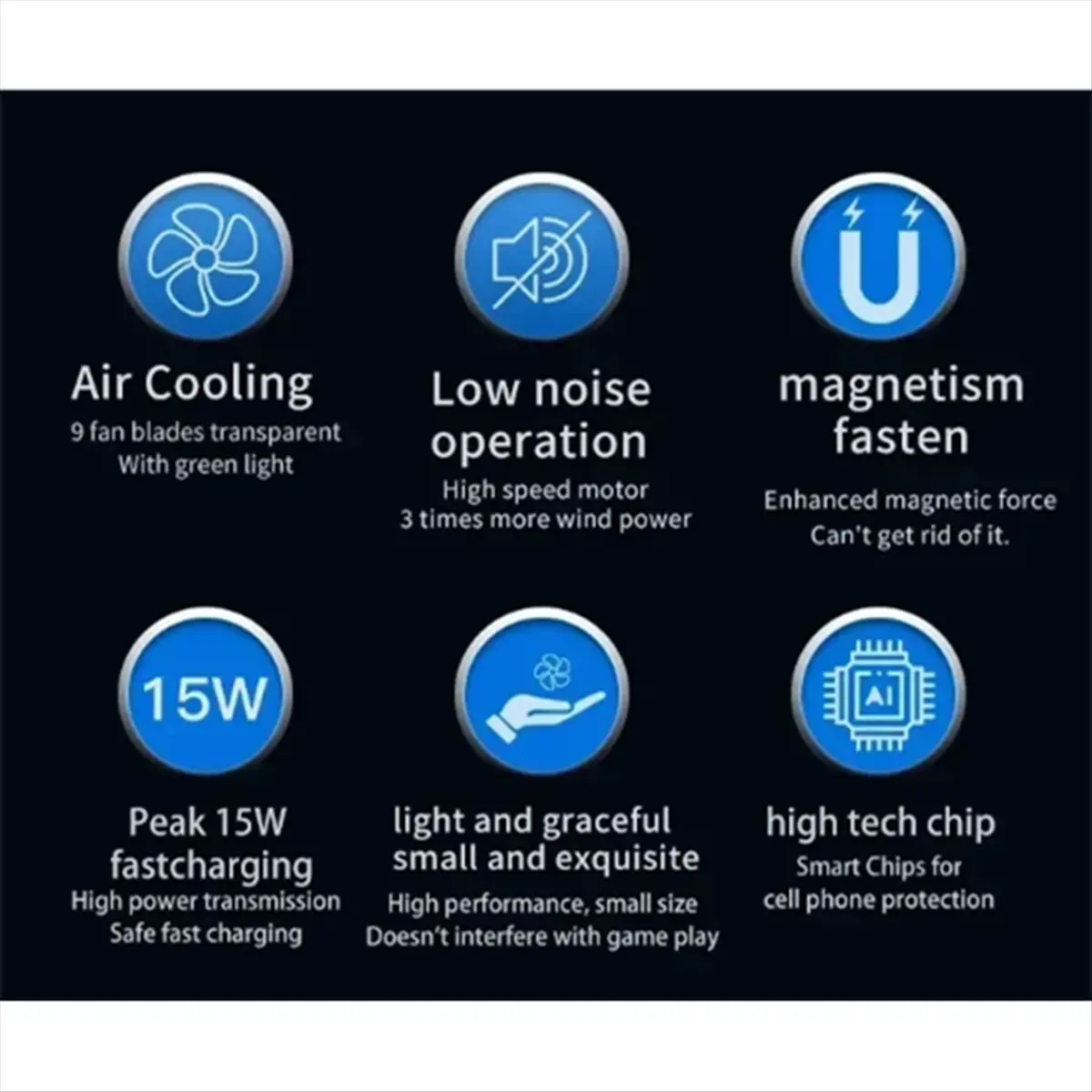 Delighted- Magnetic Wireless Charger Phone Cooling Fan for Magsafe IPhone 16 15 14 13 12 Pro Max Cellphone Radiator Cooler
Delighted- Magnetic Wireless Charger Phone Cooling Fan for Magsafe IPhone 16 15 14 13 12 Pro Max Cellphone Radiator Cooler