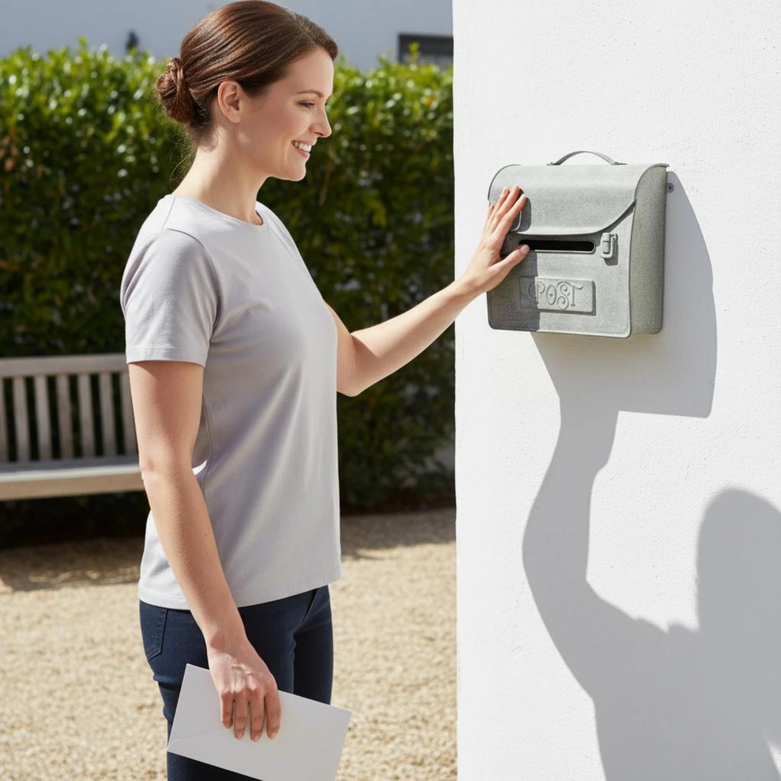 Gray Metal Mailbox Outdoor Use Vintage Post Box Vintage Wall Mailbox Embossed Design Home Decor for Courtyard
Gray Metal Mailbox Outdoor Use Vintage Post Box Vintage Wall Mailbox Embossed Design Home Decor for Courtyard