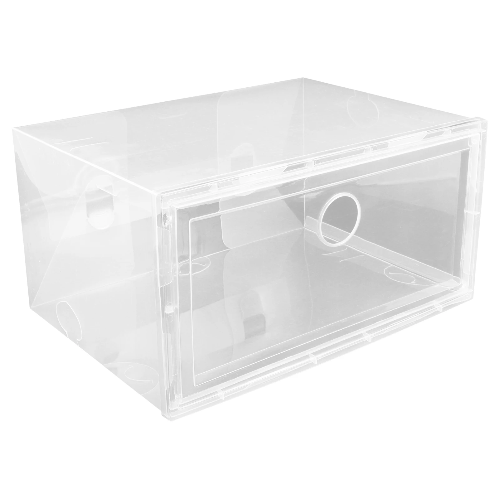 Transparent Plastic Shoe Box Stackable Storage Container For Sneakers S Thickened Suitable Home Cabinet
Transparent Plastic Shoe Box Stackable Storage Container For Sneakers S Thickened Suitable Home Cabinet