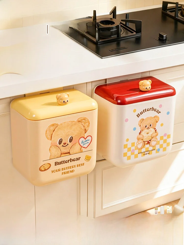 Modern Housewife Butter Bear Kitchen Trash Can Hanging Storage Bin 9L Capacity Plastic Square Shape Home Cleaning Tool
Modern Housewife Butter Bear Kitchen Trash Can Hanging Storage Bin 9L Capacity Plastic Square Shape Home Cleaning Tool