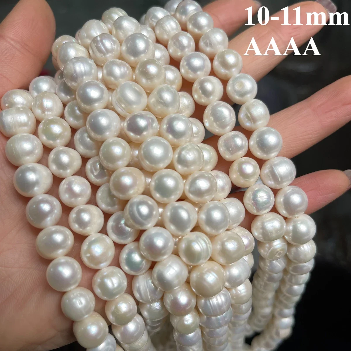 10-11mm4A Natural Freshwater White Large NearRound Pearl Loose Isolated Bead Gift Jewelry Make DIY Necklace Bracelet Accessories
10-11mm4A Natural Freshwater White Large NearRound Pearl Loose Isolated Bead Gift Jewelry Make DIY Necklace Bracelet Accessories