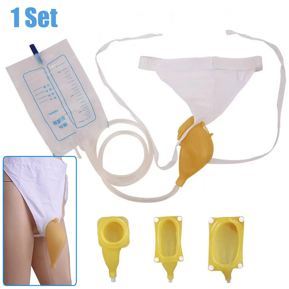 1000ml 3 Types Male Female Reusable Medical Urinary Incontinence Pee Holder Collector Elderly Paralyzed Bedridden Urine Bag
1000ml 3 Types Male Female Reusable Medical Urinary Incontinence Pee Holder Collector Elderly Paralyzed Bedridden Urine Bag