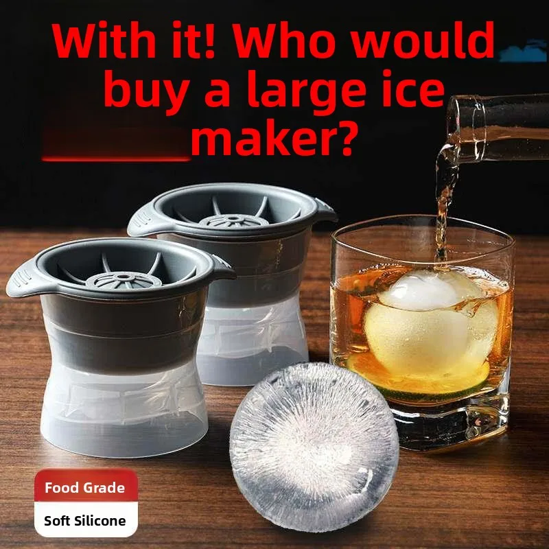 Food Grade Silicone Large Ice Ball Maker for Home Use Whiskey round Ice Cubes Ice Tray Ice Maker Kitchen Cooking Utensils
Food Grade Silicone Large Ice Ball Maker for Home Use Whiskey round Ice Cubes Ice Tray Ice Maker Kitchen Cooking Utensils