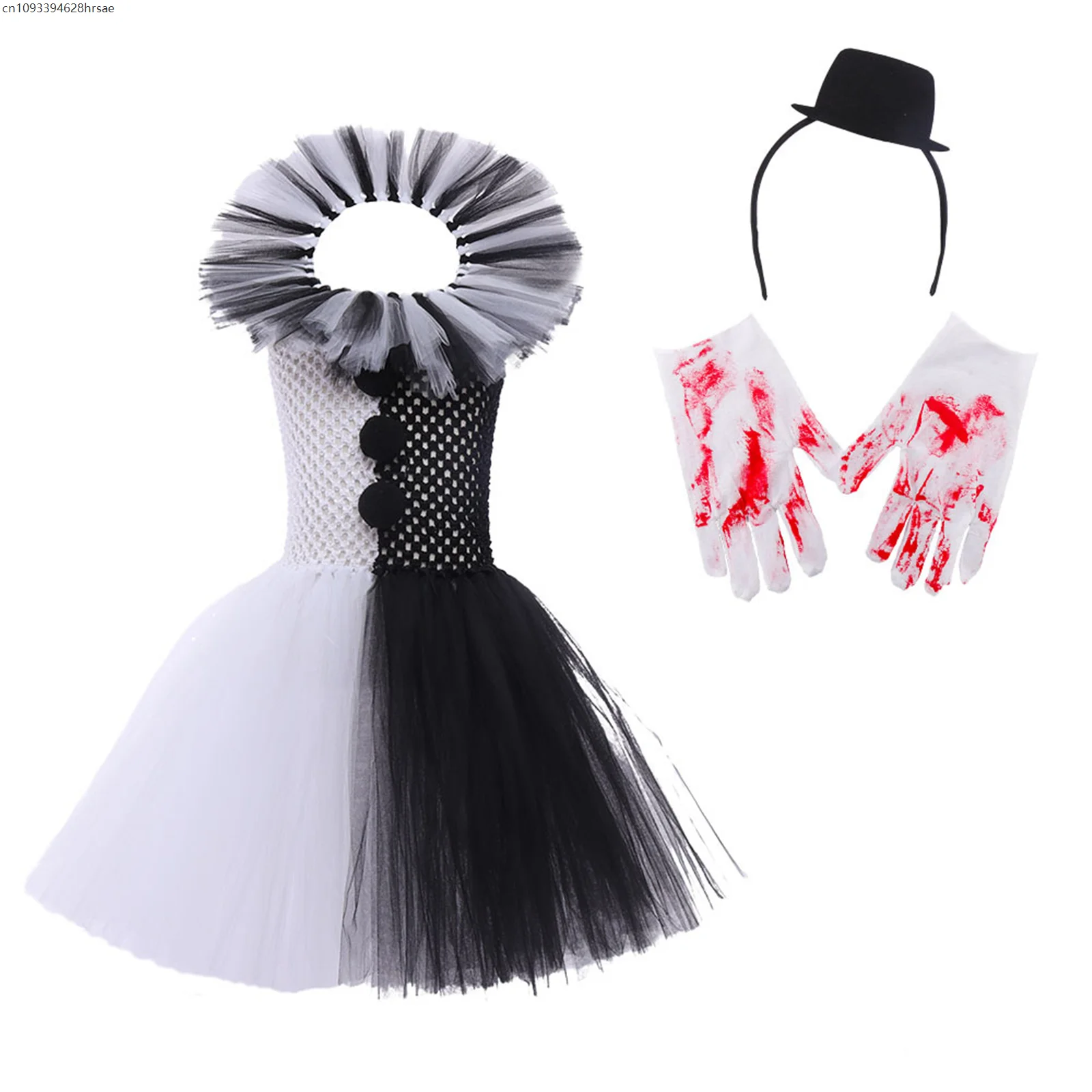 Costume for Girls Halloween Fancy Tutu Dress Blood Scary Movie Clown Terrifier Costume for Kids Carnival Clothes
Costume for Girls Halloween Fancy Tutu Dress Blood Scary Movie Clown Terrifier Costume for Kids Carnival Clothes