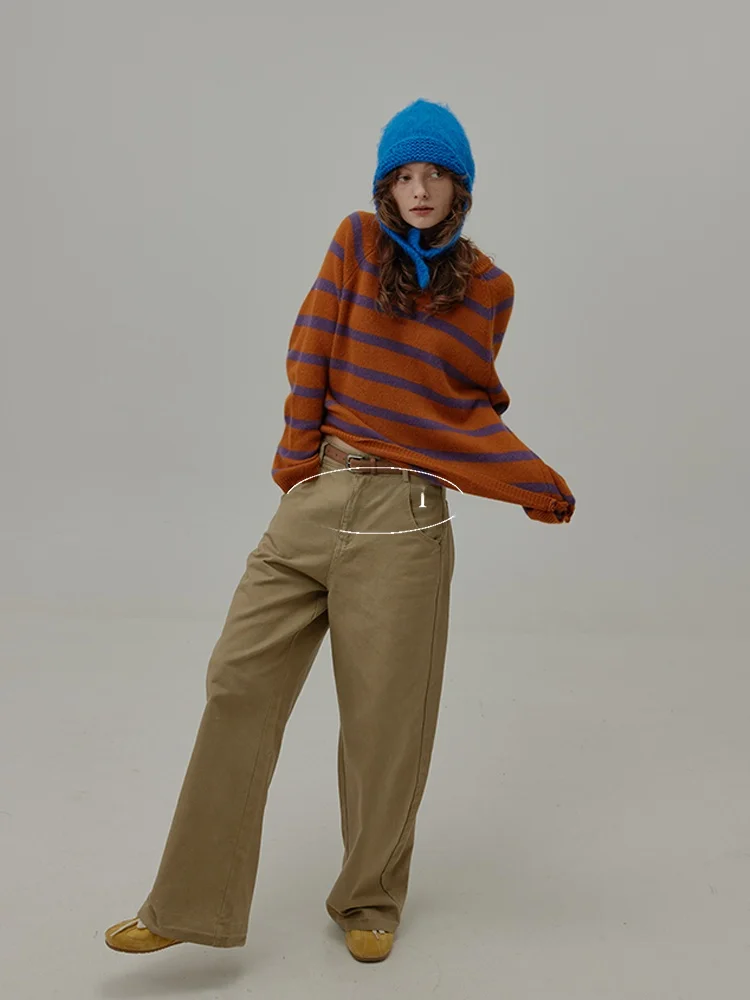 BMLT Gallery Girl Woolen Long Sleeve Striped Casual round Neck Overhead Sweater Fashionable Versatile Women's Top
BMLT Gallery Girl Woolen Long Sleeve Striped Casual round Neck Overhead Sweater Fashionable Versatile Women's Top