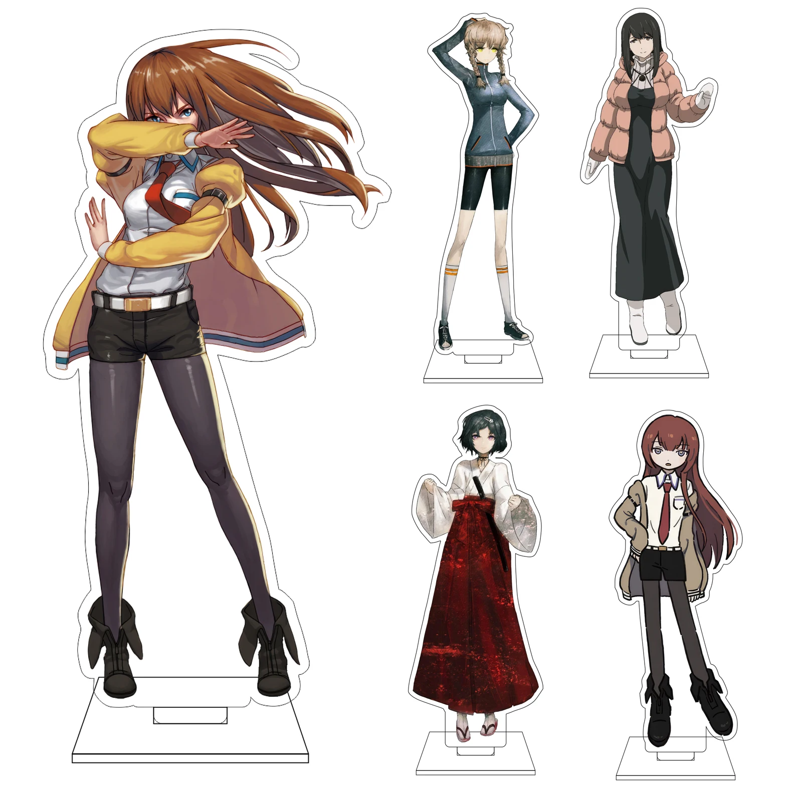 16CM Anime Steins;Gate Cosplay Acrylic Stand Shining Finger Hashida Itaru Shiina Mayuri Makise Kurisu Okabe Rintarou Standing
16CM Anime Steins;Gate Cosplay Acrylic Stand Shining Finger Hashida Itaru Shiina Mayuri Makise Kurisu Okabe Rintarou Standing
